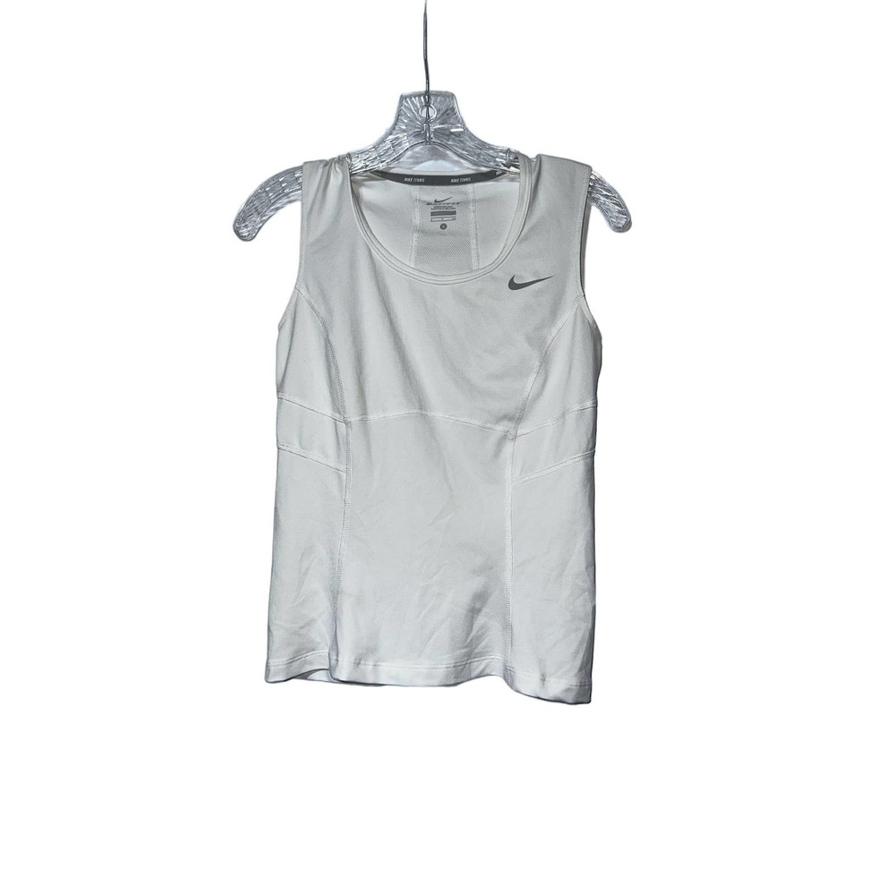 Nike Dri-Fit White Sport‎ Top Size S